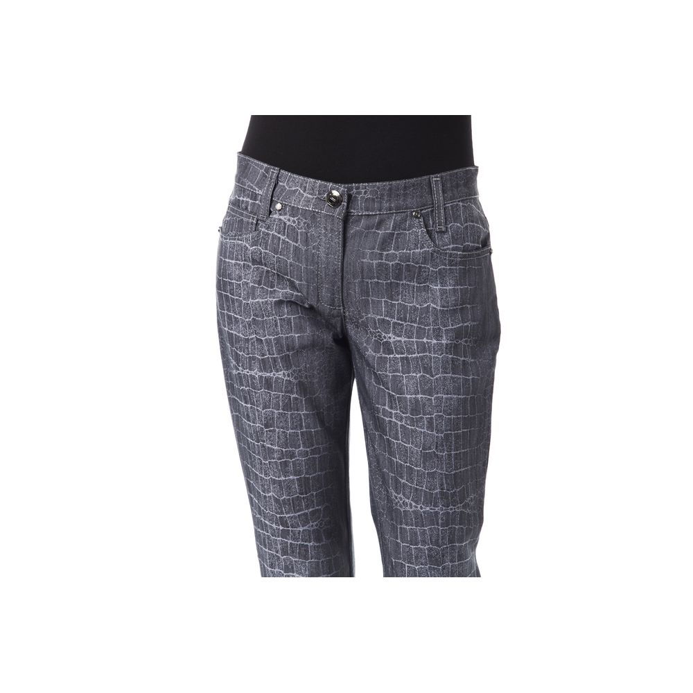 Schwarze Damenhosen aus Viskose