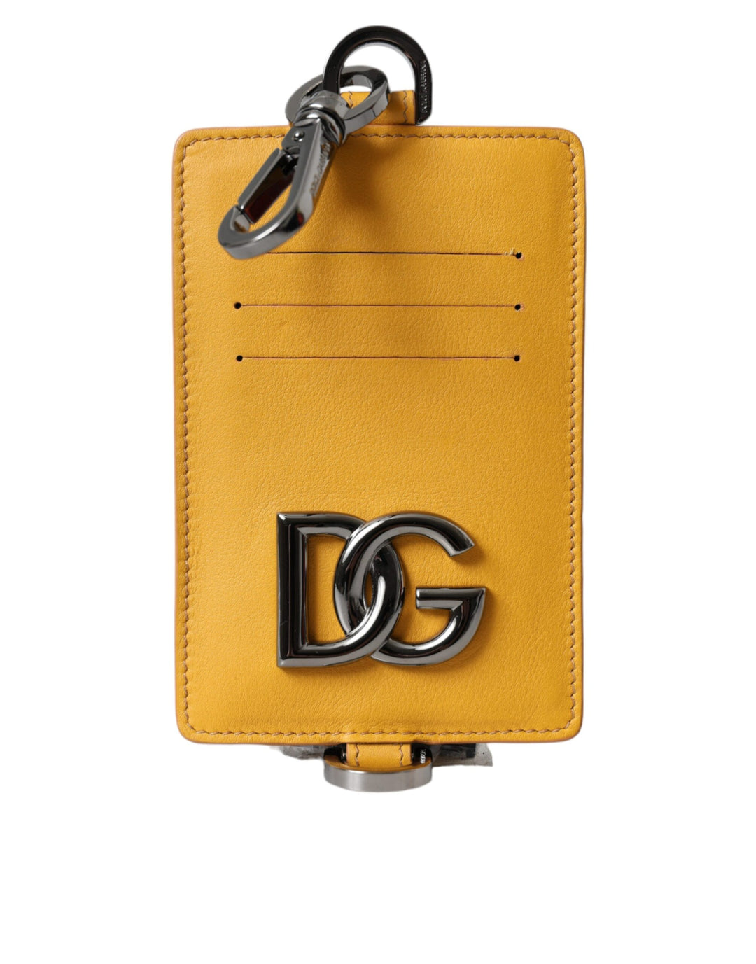 Orange Kalbsleder Kreditkartenhalter Clip On Brieftasche