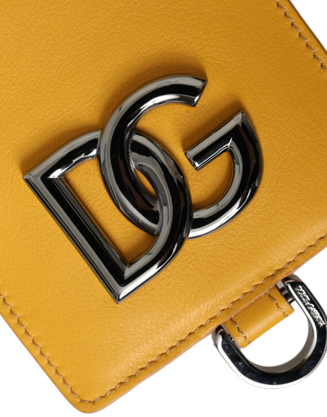 Orange Kalbsleder Kreditkartenhalter Clip On Brieftasche