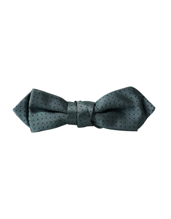 Green Silk Fancy Adjustable Neck Men Papillon Bow Tie