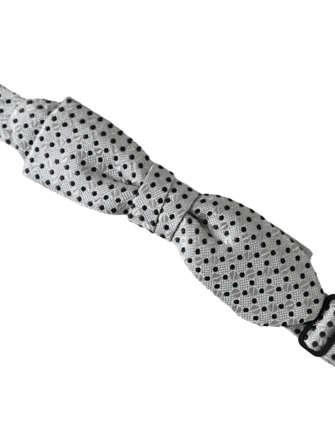Graue Seide Polka Dot Verstellbare Hals Männer Papillon Fliege