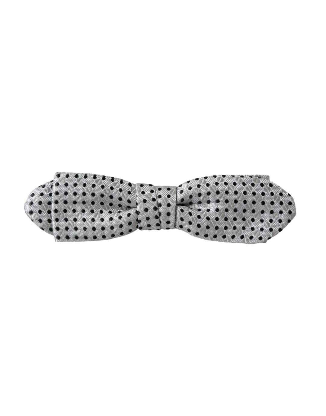 Graue Seide Polka Dot Verstellbare Hals Männer Papillon Fliege