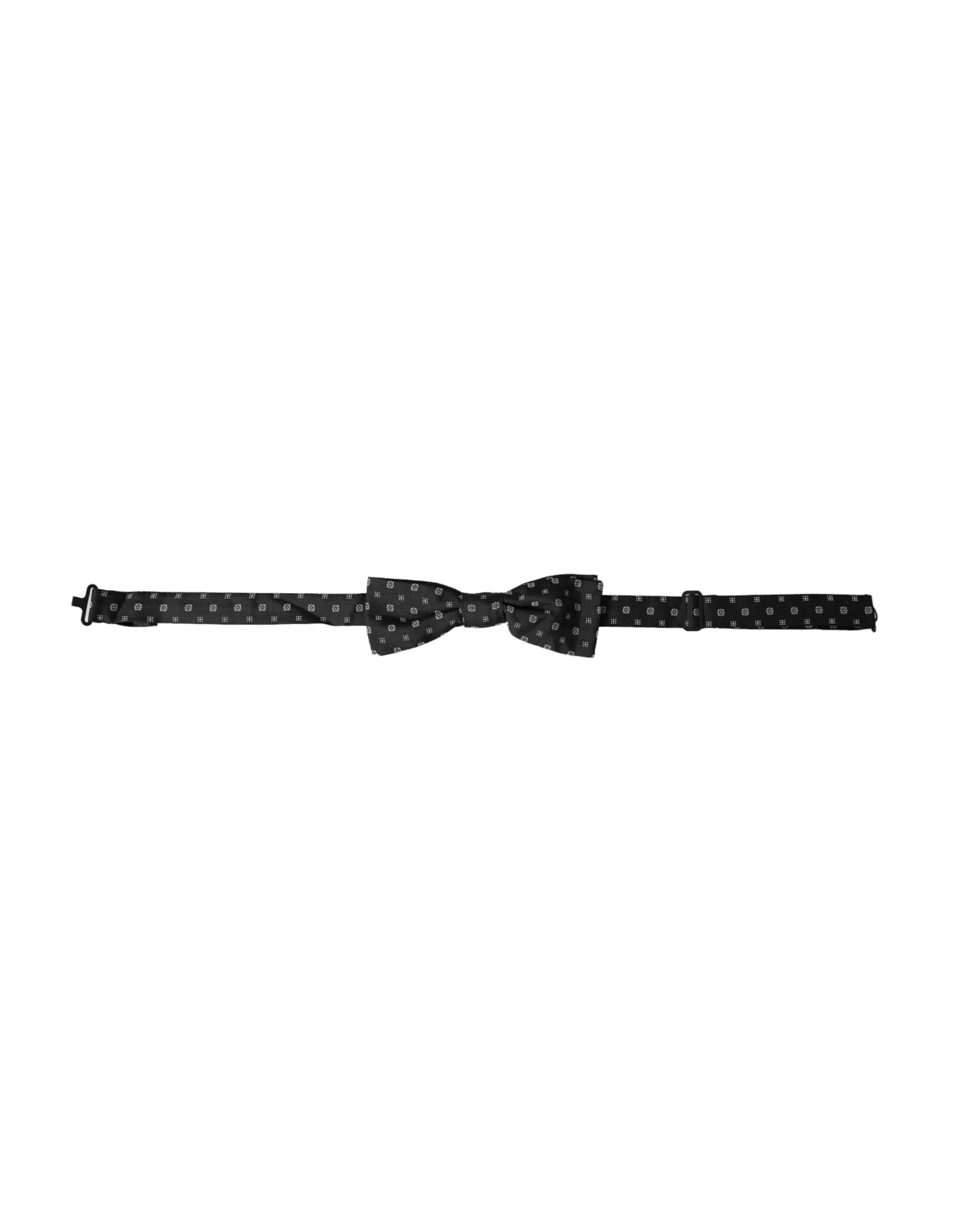 Black Silk Fancy Adjustable Neck Men Papillon Bow Tie