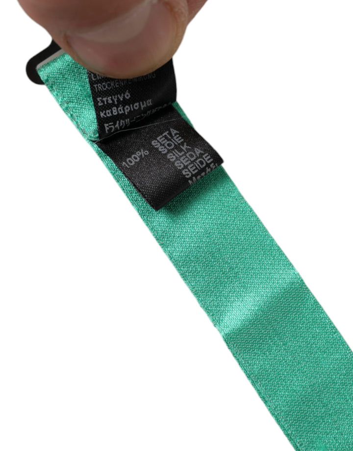 Mint Green Silk Adjustable Neck Men's Bow Tie
