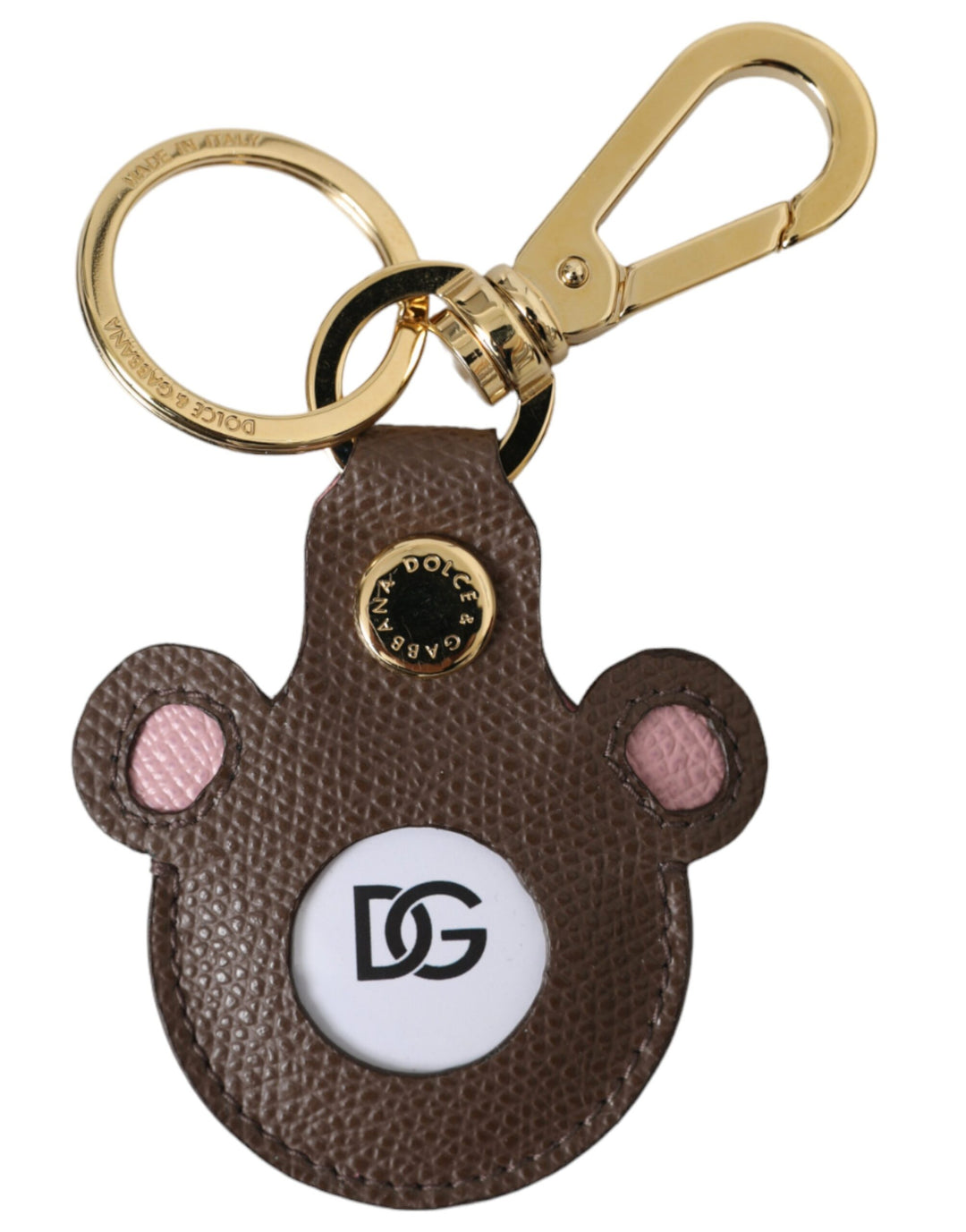 Multicolor Dauphine calfskin DG logo keychain