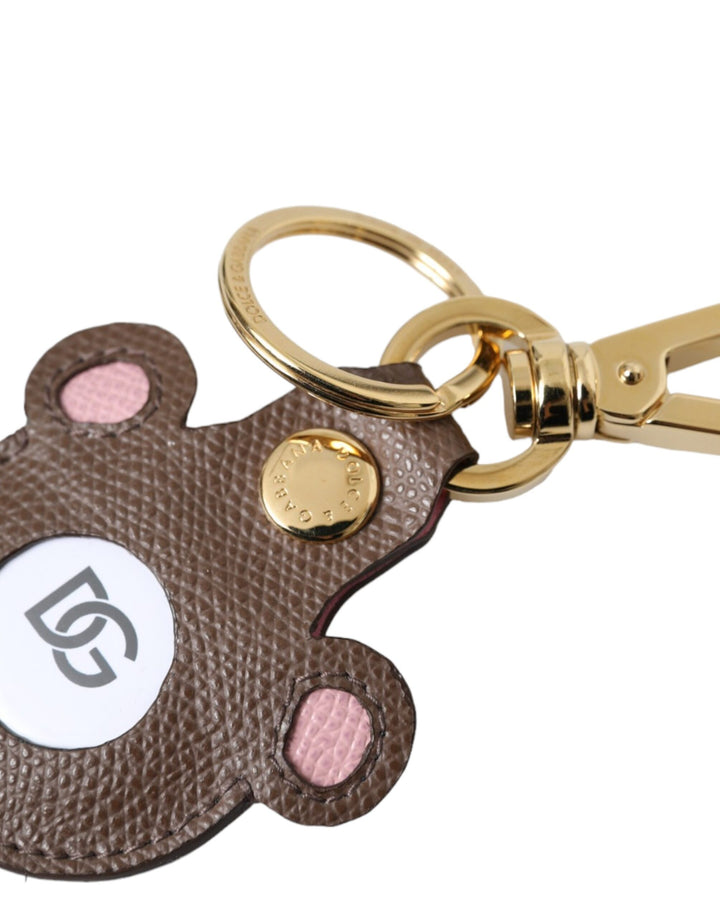 Multicolor Dauphine calfskin DG logo keychain