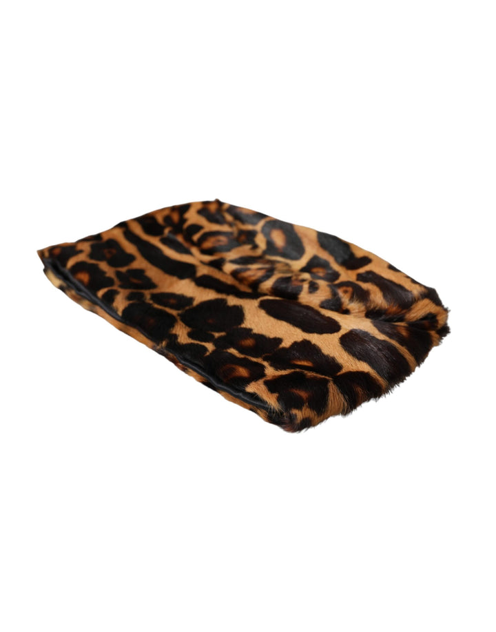 Brauner Leopardenfell Frauen Eimer Hut