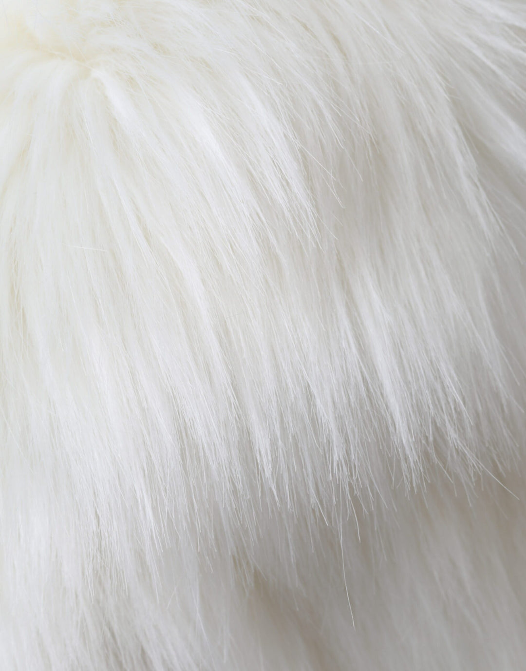 White Acrylic Fur Ladies Bucket Hat