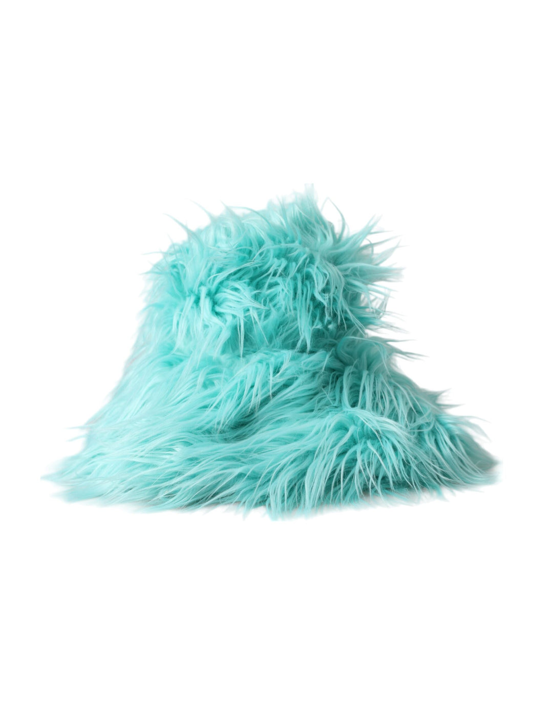Mint Green Acrylic Fur Ladies Bucket Hat