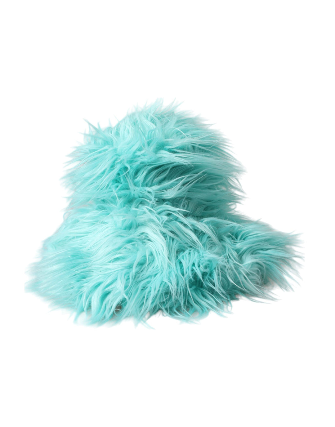 Mint Green Acrylic Fur Ladies Bucket Hat