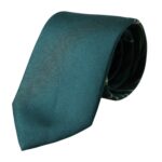 Green printed 100% silk adjustable men's tie