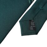 Green printed 100% silk adjustable men's tie