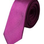 Purple Satin Silk Adjustable Men's Tie