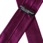 Purple Satin Silk Adjustable Men's Tie