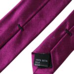 Purple Satin Silk Adjustable Men's Tie