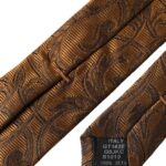 Brown Floral 100% Silk Adjustable Men's Tie