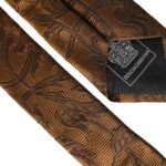 Brown Floral 100% Silk Adjustable Men's Tie