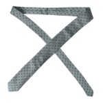 Green patterned men's tie made of 100% silk