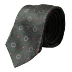 Dark Grey 100% Silk Fantasy Adjustable Men's Tie