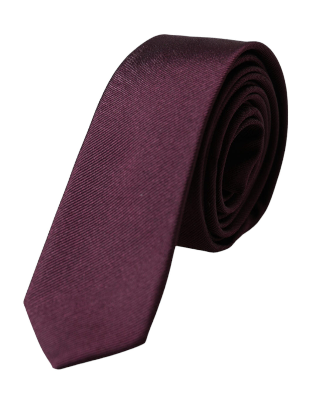 Bordeaux Solid 100% Silk Adjustable Men's Tie