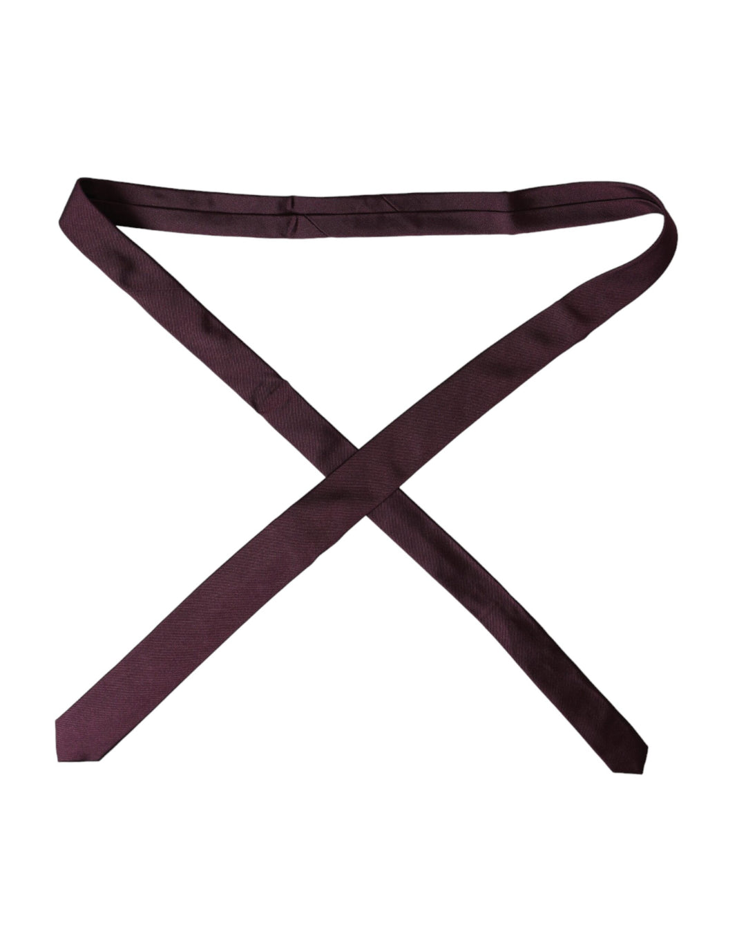 Bordeaux Solid 100% Silk Adjustable Men's Tie