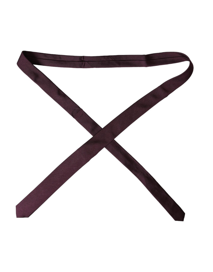 Bordeaux Solid 100% Silk Adjustable Men's Tie