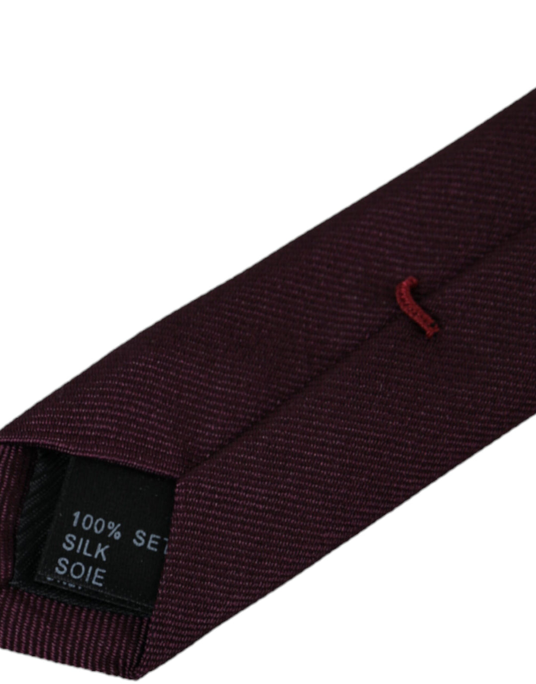 Bordeaux Solid 100% Silk Adjustable Men's Tie