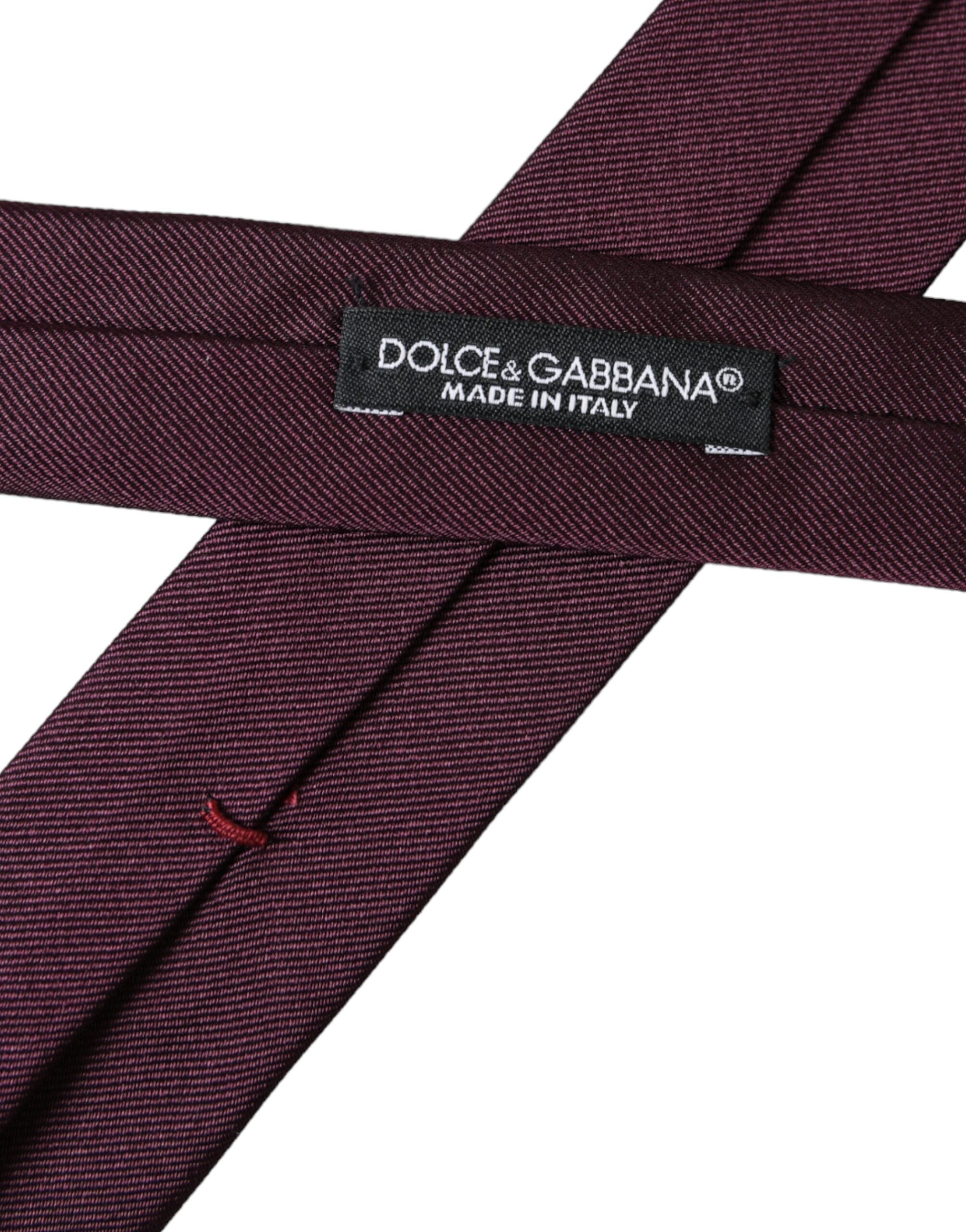 Bordeaux Solid 100% Silk Adjustable Men's Tie