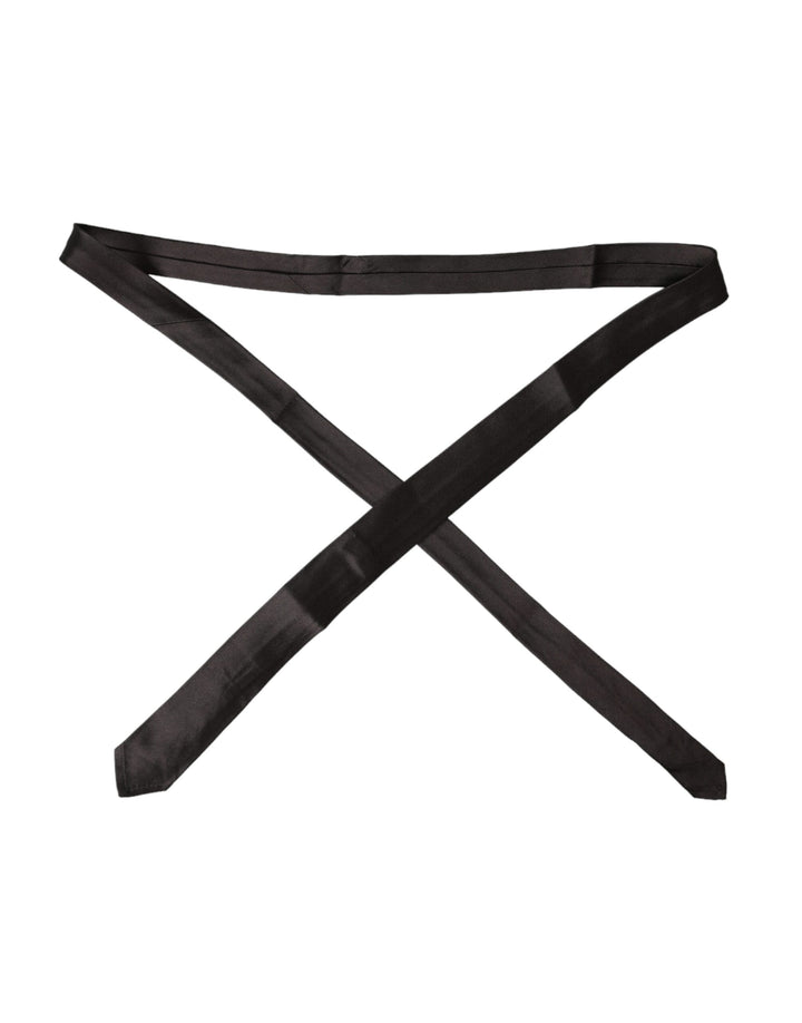 Brown Solid 100% Seide Verstellbare Krawatte