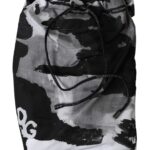 Multicolor Camouflage DG Logo Beachwear Shorts Bademode