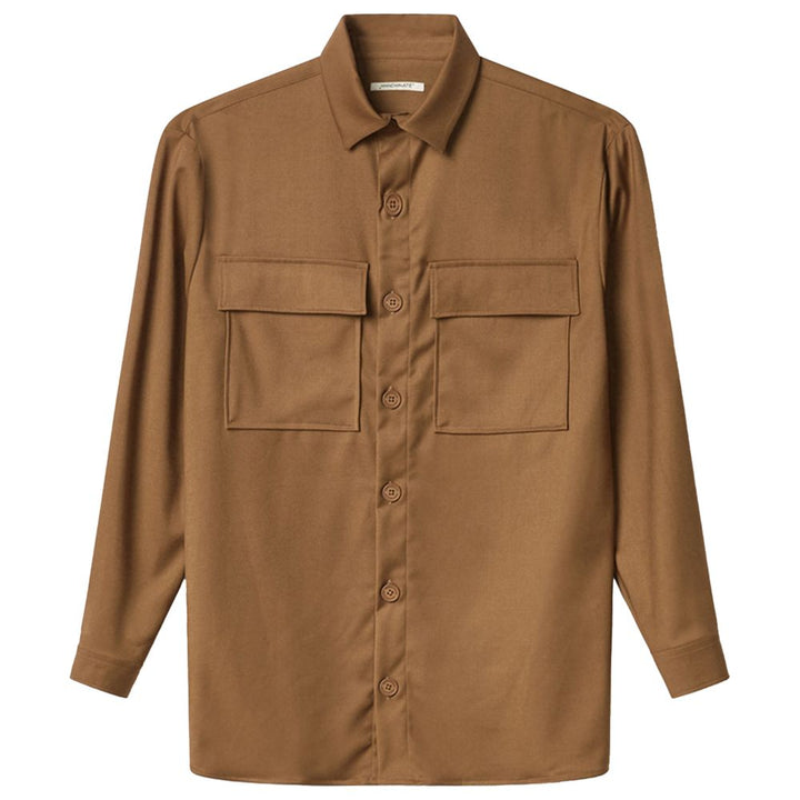 Brown polyester shirt