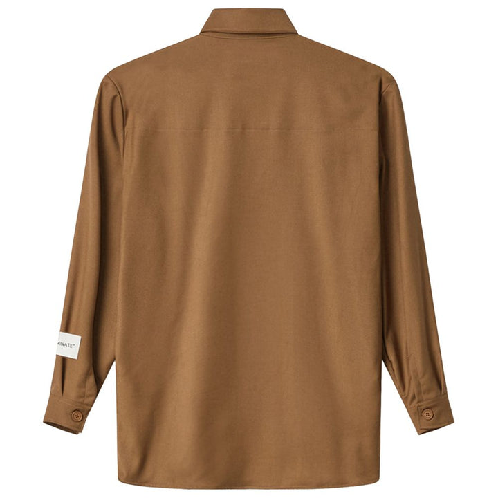 Brown polyester shirt