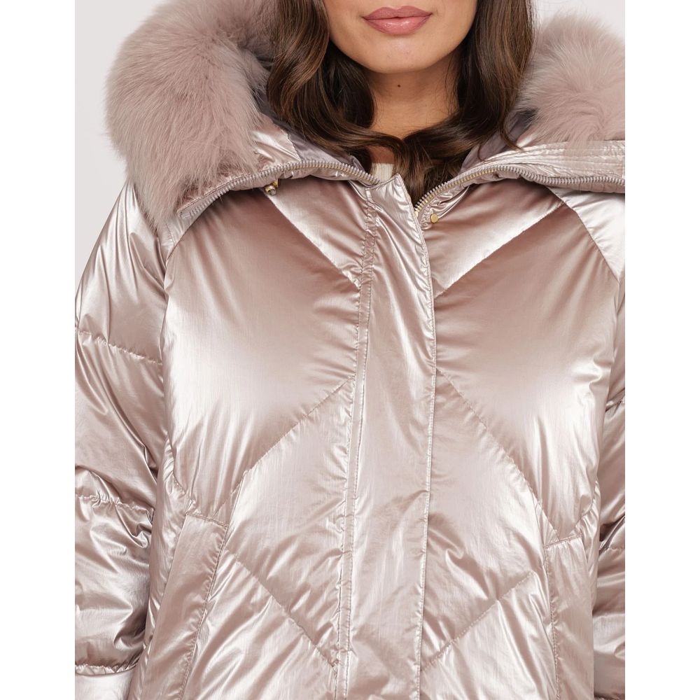 Pink Polyester Jackets &amp; Coats