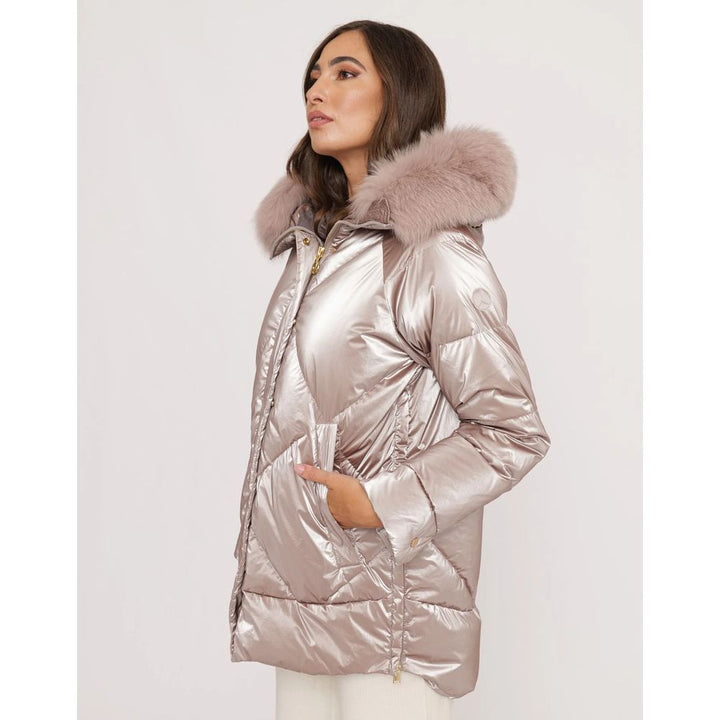 Pink Polyester Jackets &amp; Coats