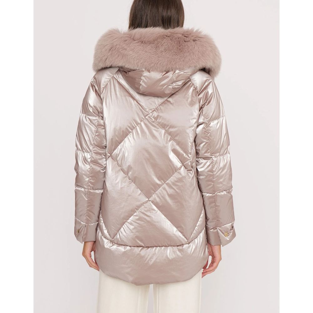 Pink Polyester Jackets &amp; Coats
