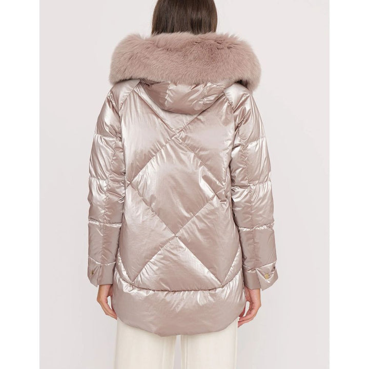 Pink Polyester Jackets &amp; Coats