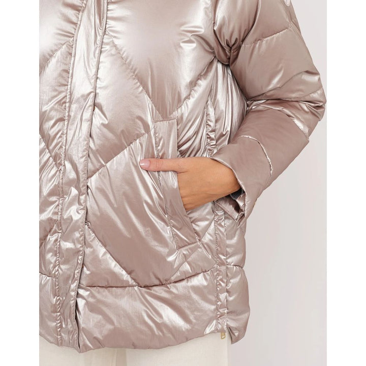 Pink Polyester Jackets &amp; Coats