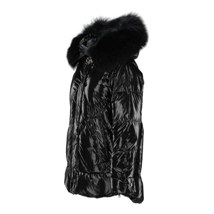 Black Polyester Jackets &amp; Coats