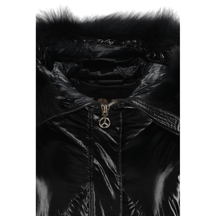 Black Polyester Jackets &amp; Coats
