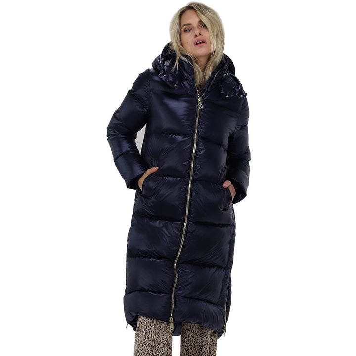Blue Polyester Jackets &amp; Coats