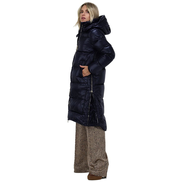 Blue Polyester Jackets &amp; Coats