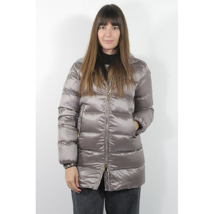 Grey Polyester Jackets &amp; Coats