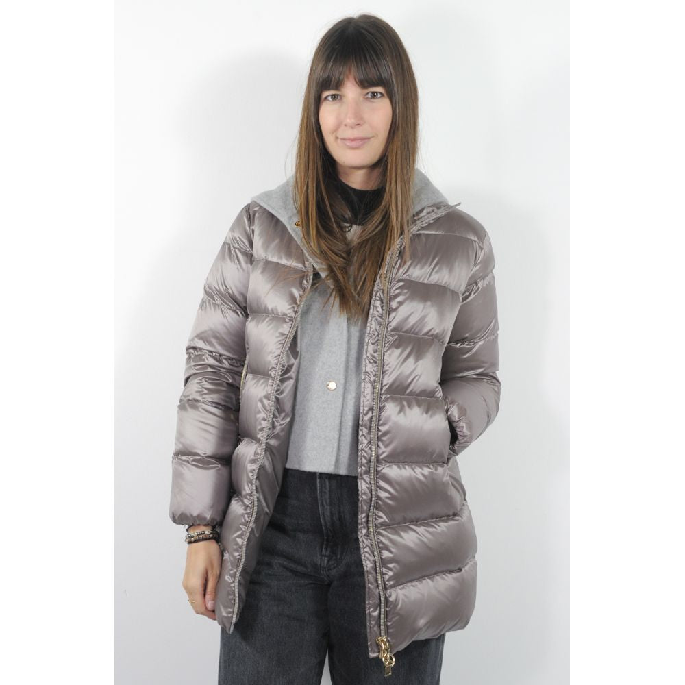Grey Polyester Jackets &amp; Coats