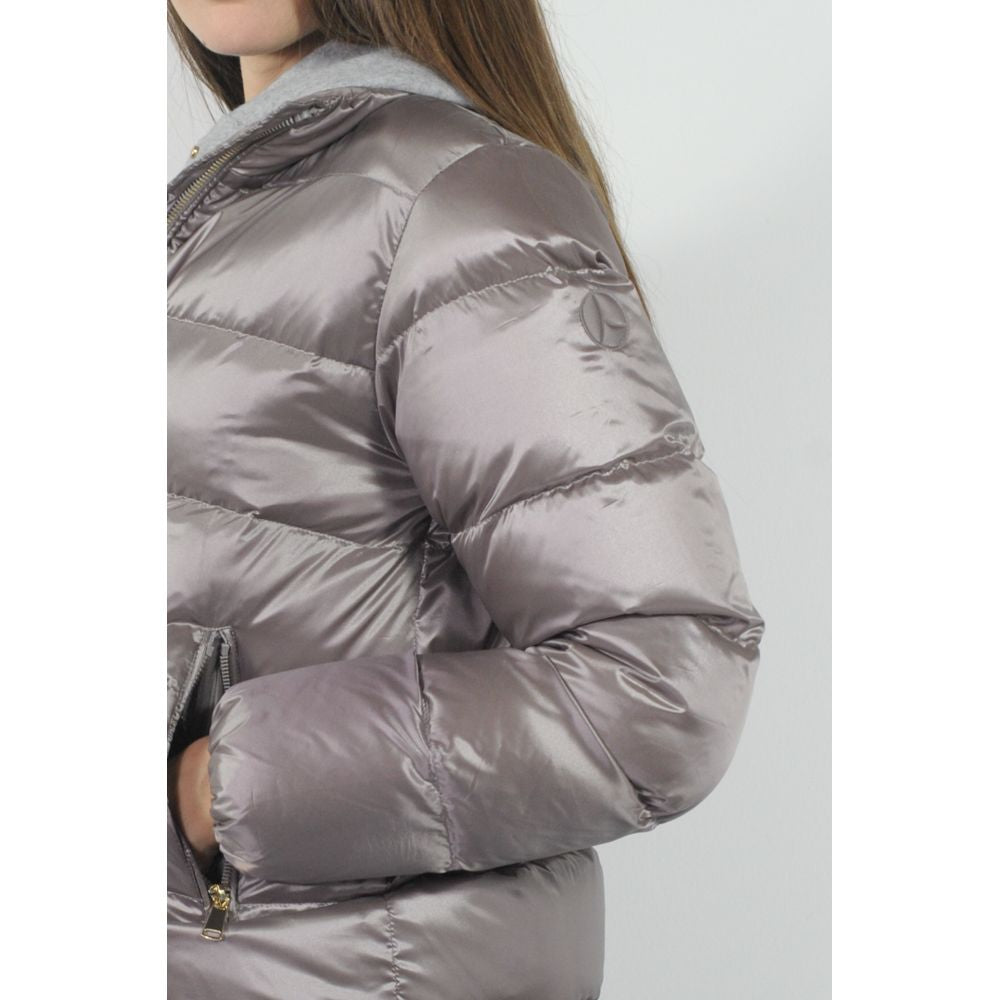 Grey Polyester Jackets &amp; Coats