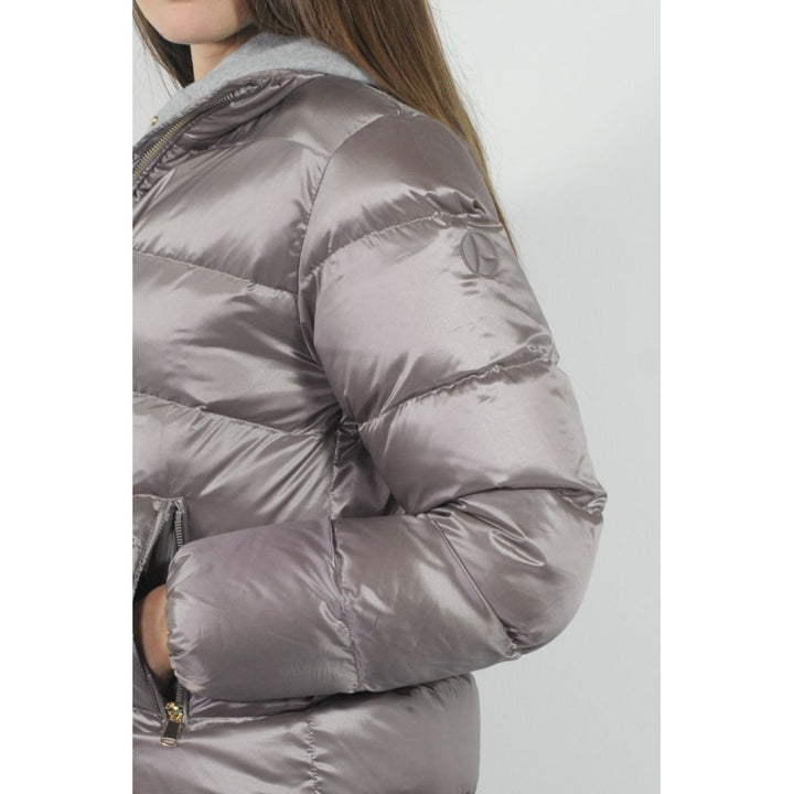 Grey Polyester Jackets &amp; Coats