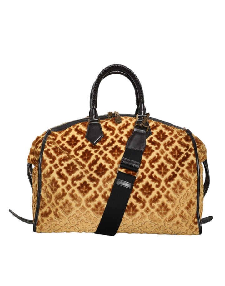 Beige Samt Top Handle Duffle Umhängetasche Frauen