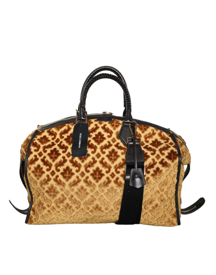 Beige Samt Top Handle Duffle Umhängetasche Frauen