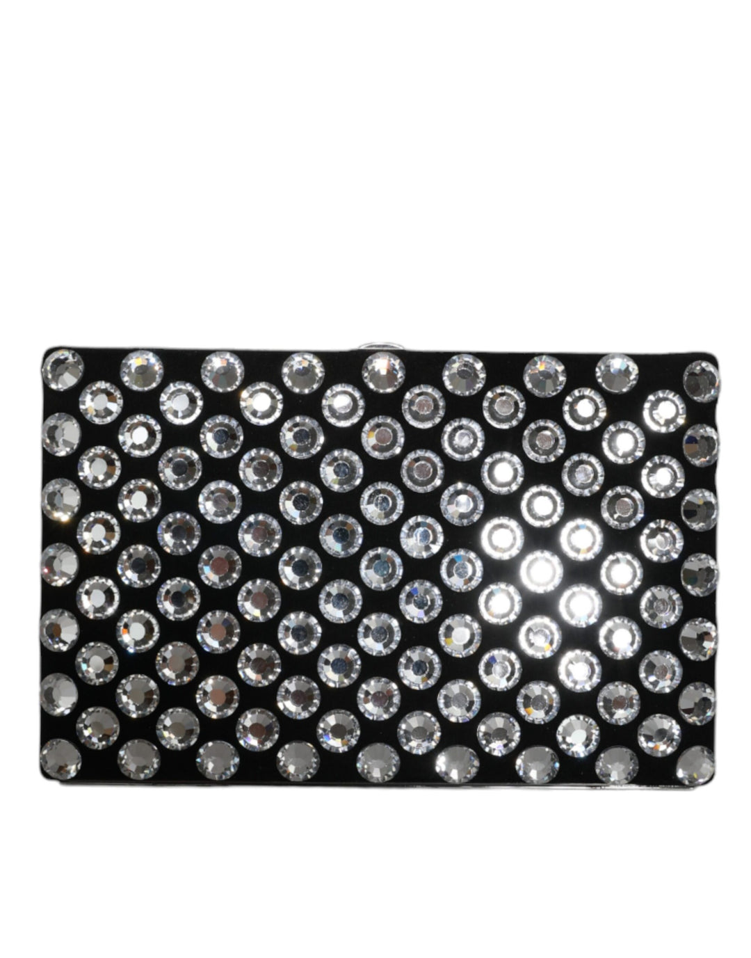 Black Velvet Crystal Clutch Evening Party Handbag