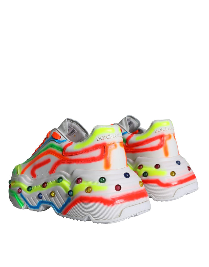 Dolce & Gabbana Multicolor Daymaster LED beleuchtete Sneaker Schuhe