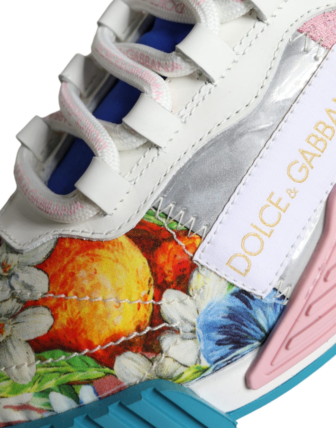 Dolce & Gabbana Multicolor Patchwork NS1 Low Top Sneaker Schuhe